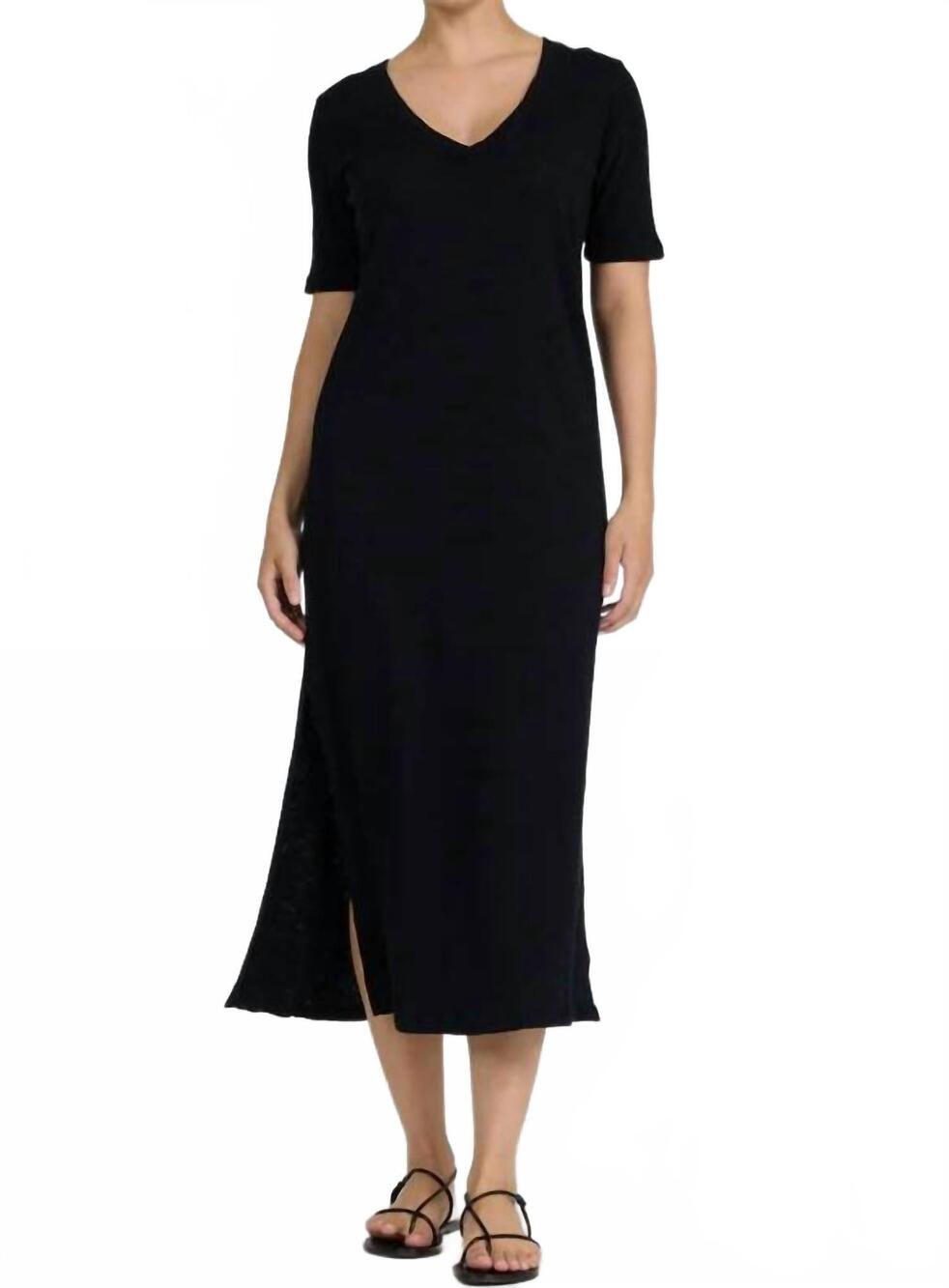NEW DEAR JOHN DENIM coastline midi dress in black